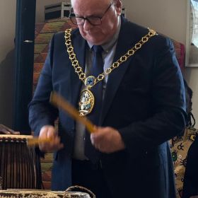 18th May The Mayor and Mayoress of Swale celebrating African Culture at Blair Park Residential Home, Sittingbourne 
